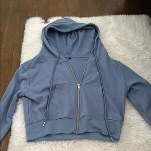 Blue Zip-Up Hoodie